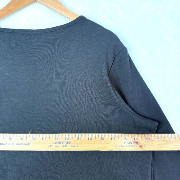 Quacker Factory Jeanne Bice Christmas Embroidered Rhinestones Shirt Womens M - Picture 5 of 8